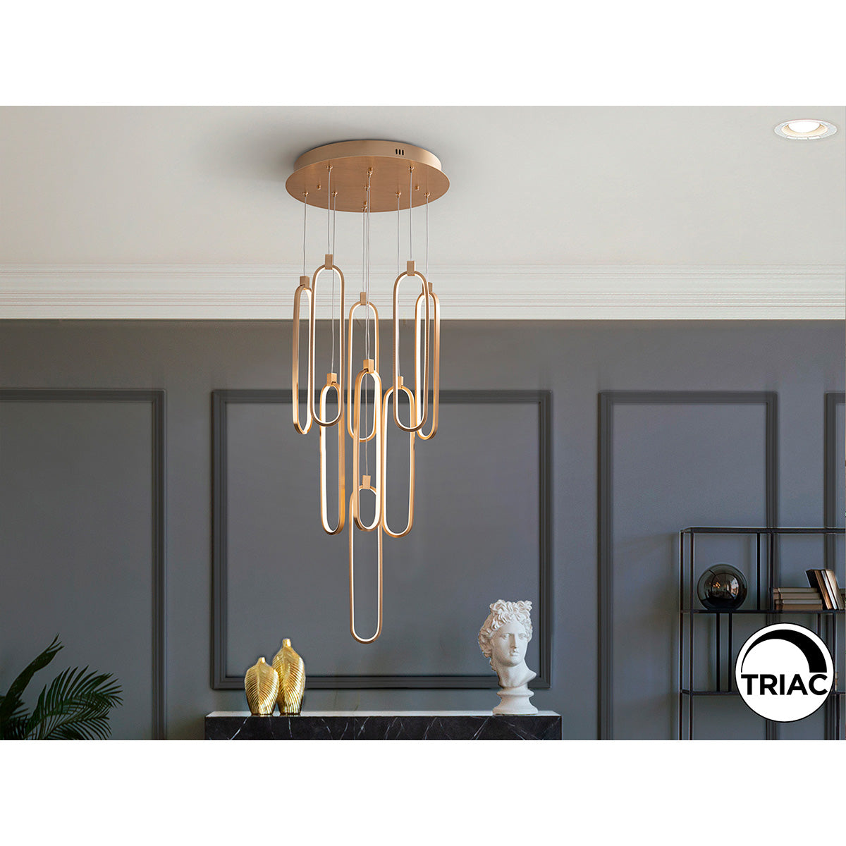 COLETTE - LAMPĂ 9L AUR ROZ