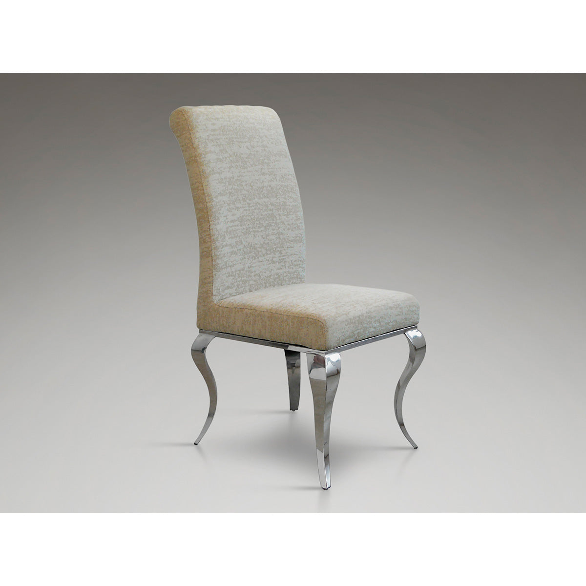 SCAUN BAROC, OȚEL ȘI BEJ