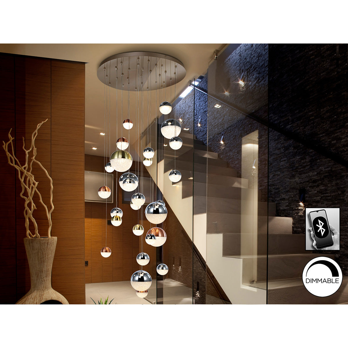 LAMPĂ LED SFERA 27L 80 cm DIMABILĂ