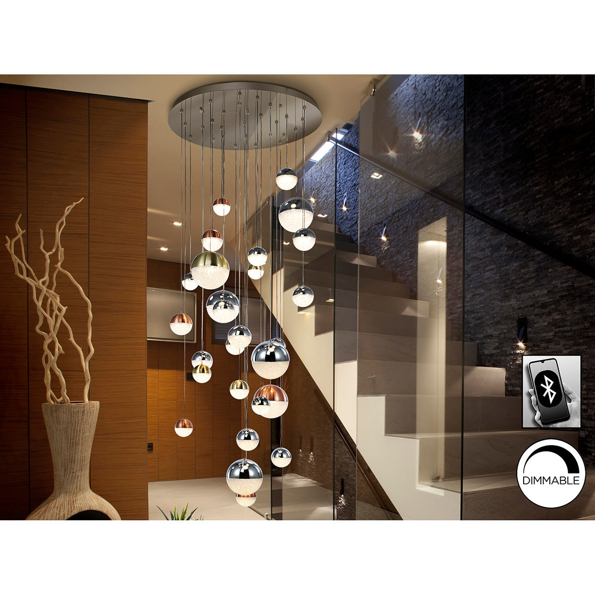 Lampă LED Sphere 27L 80 cm CCT