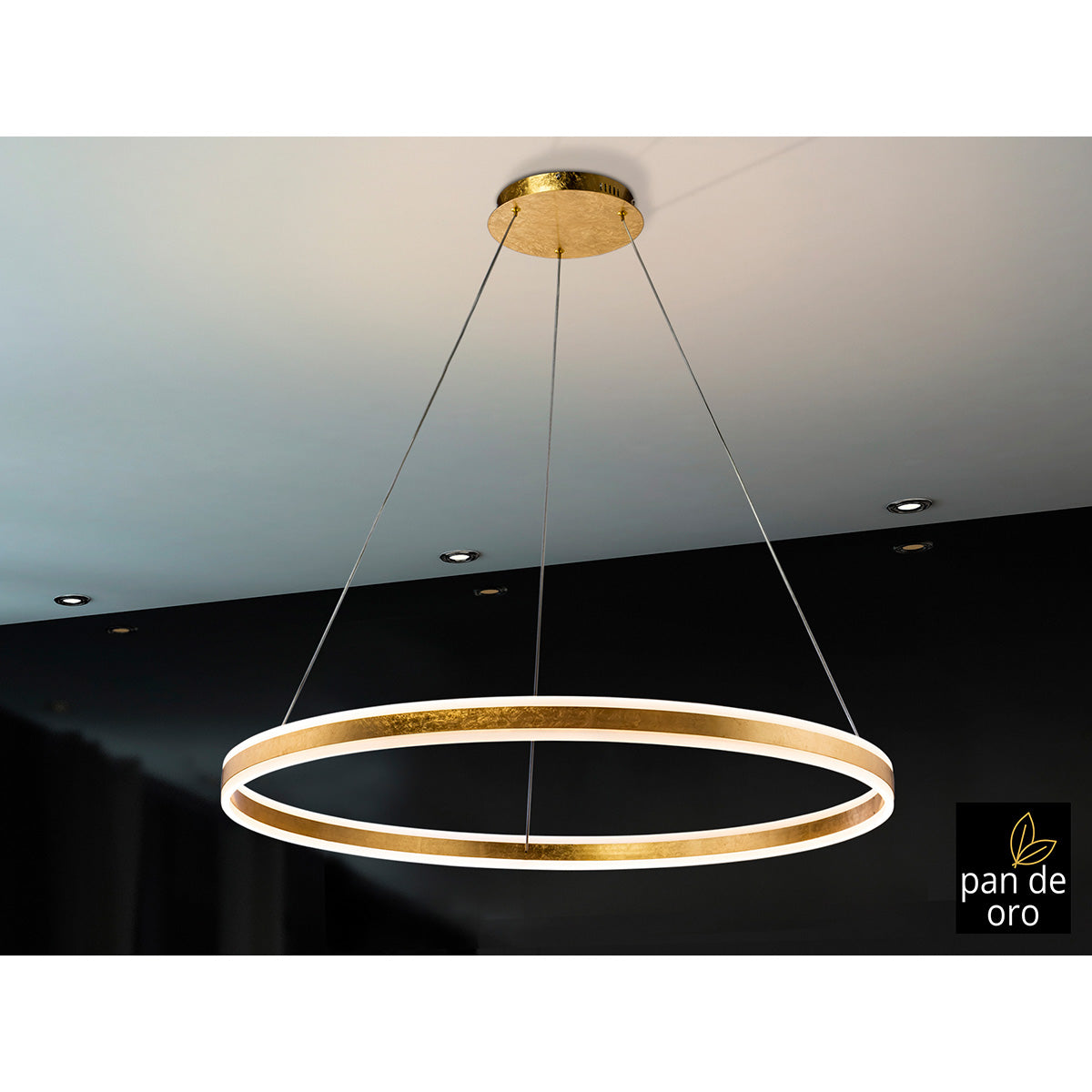 Lampă LED HELIA, aurie 100 cm