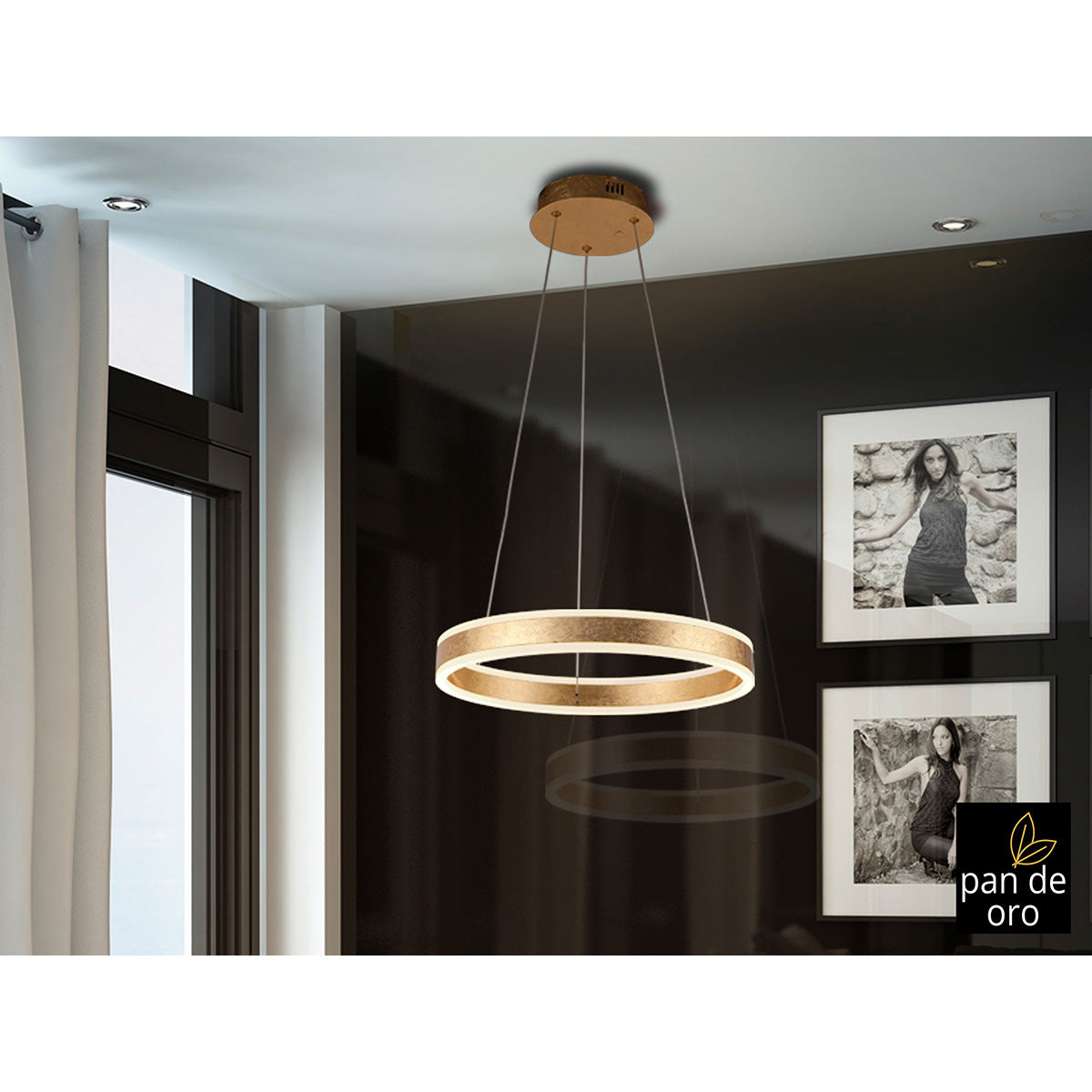 Lampă LED HELIA, aurie, 50