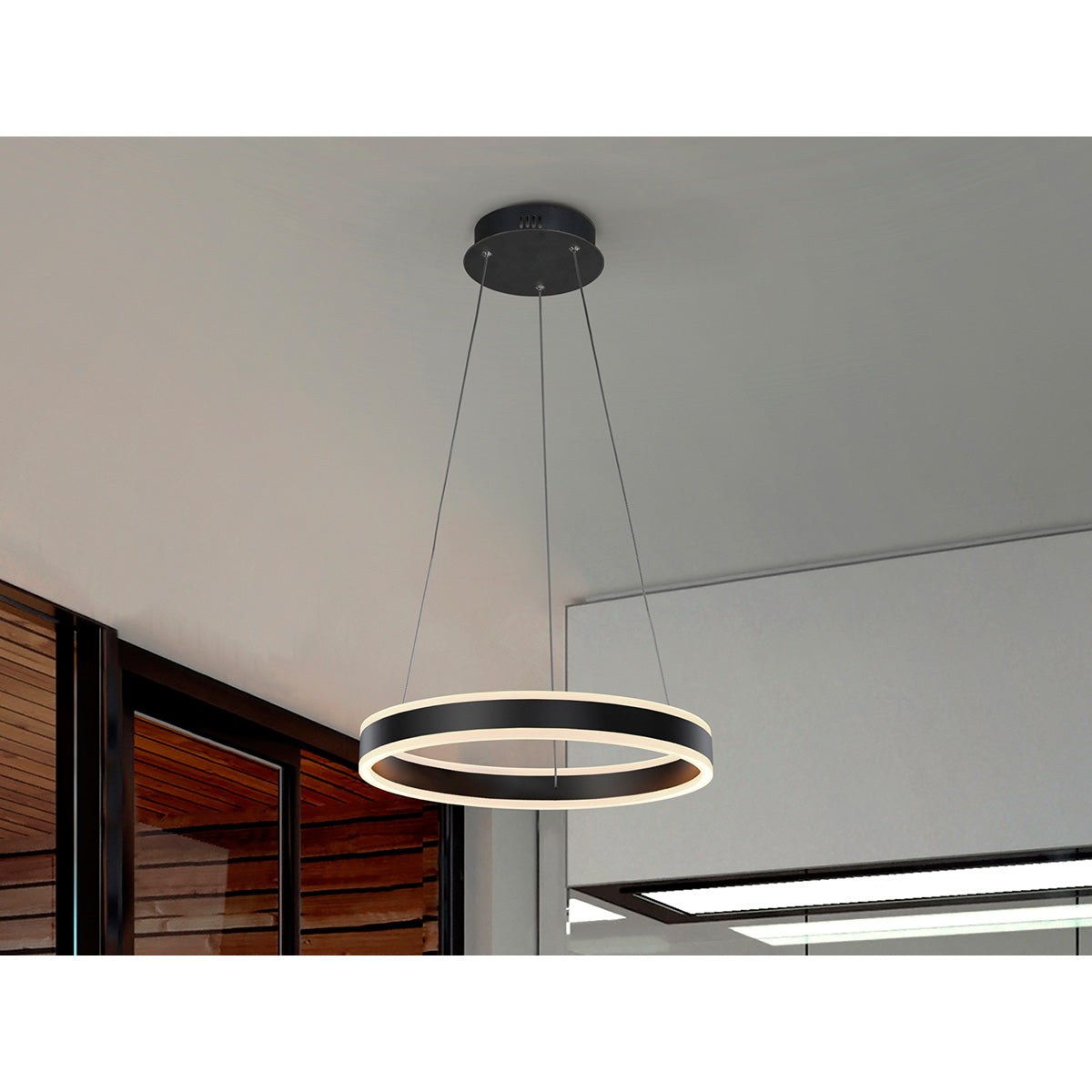 Lampă LED HELIA 50 cm, negru mat