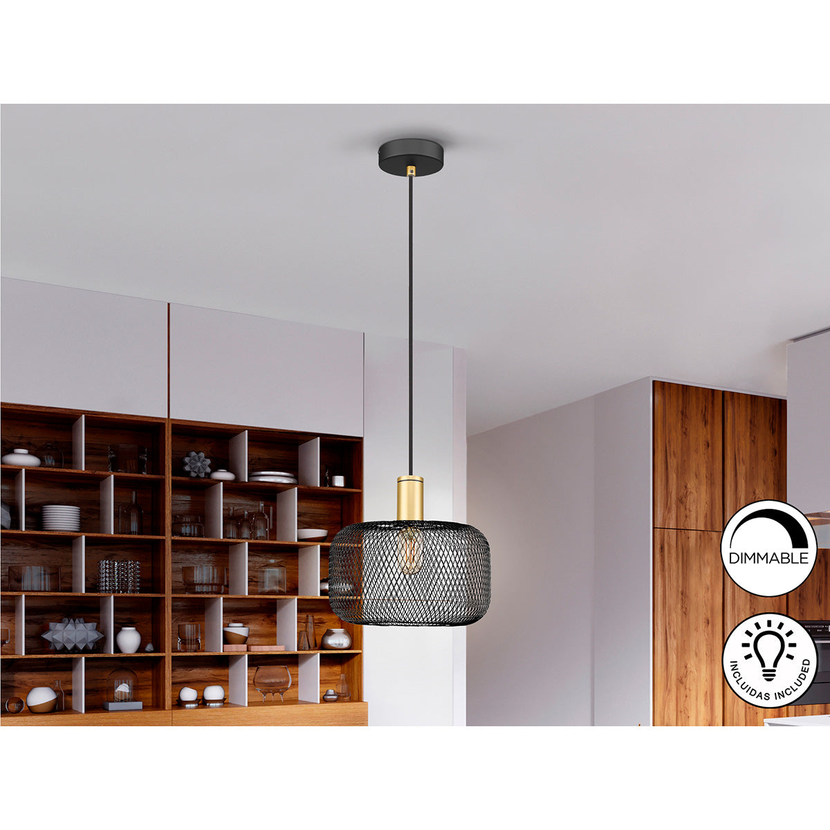 LAMPĂ OSIRIS 1L., AURIU-NEGRU