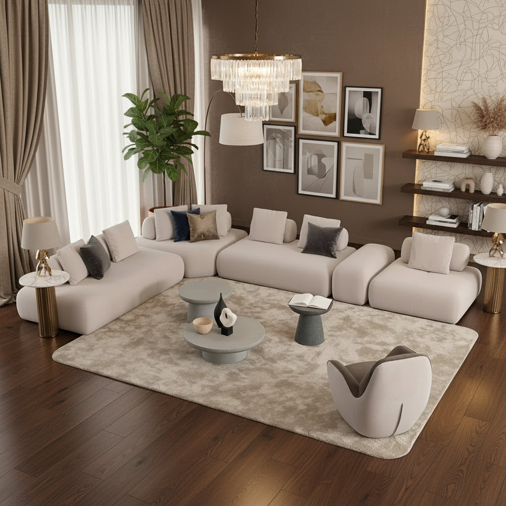 Colțar Modular Mallory – Design flexibil și confort premium