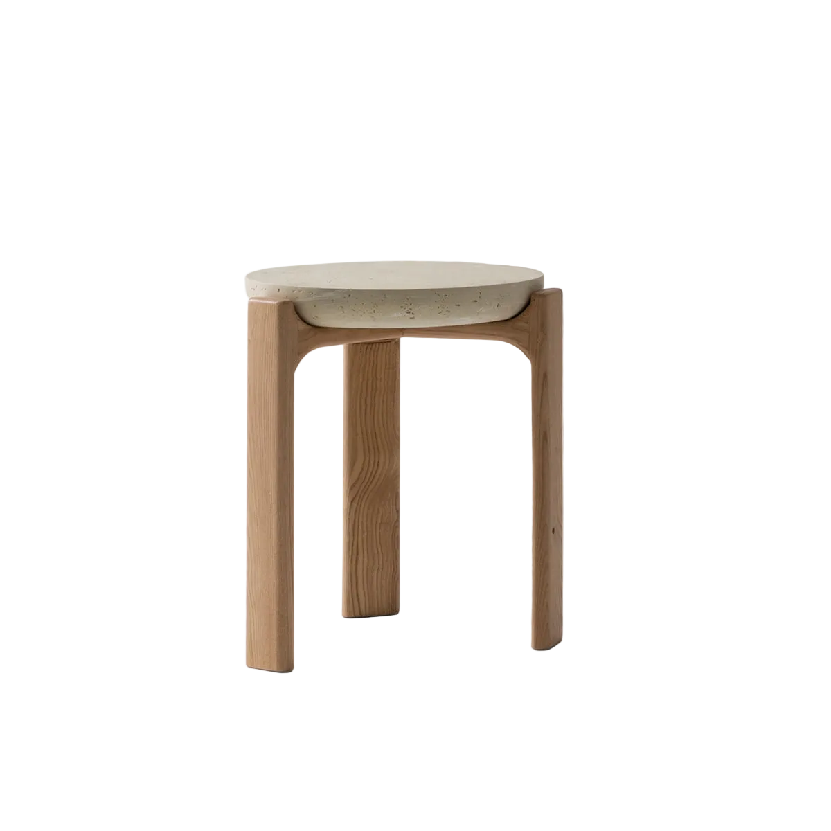 Masuta Cafea Bodrum – Travertin si Lemn Natural