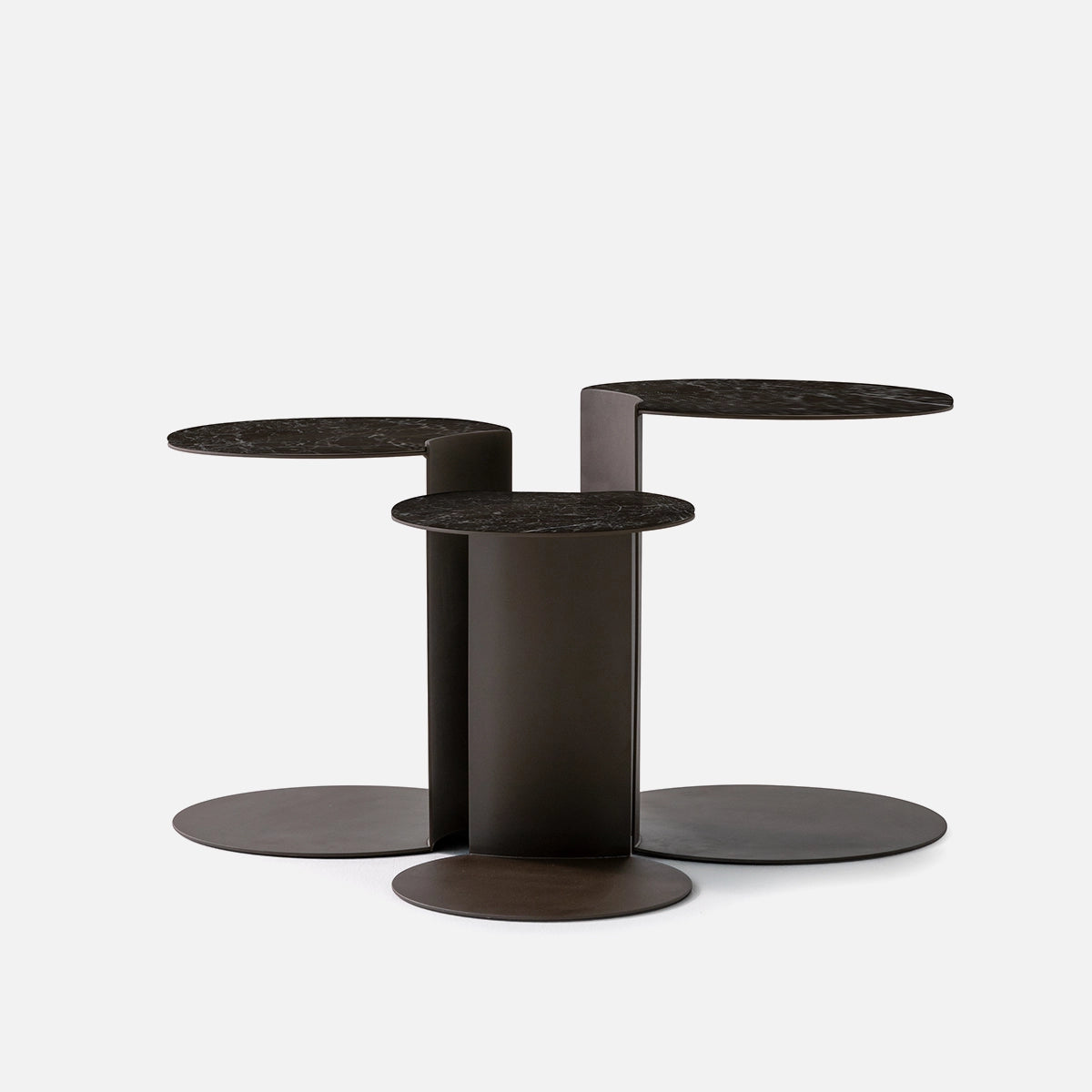 Masuta Cafea Dali – Marmura Naturala si Structura Metalica