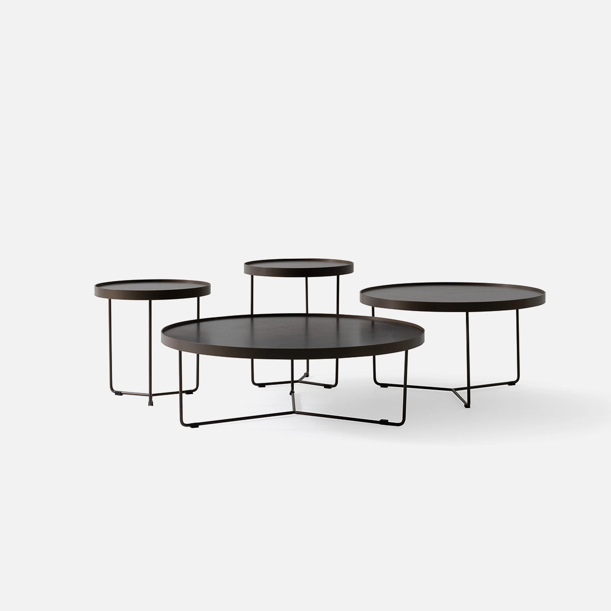 Masuta Cafea si Laterala Mergui – Nuc Herringbone