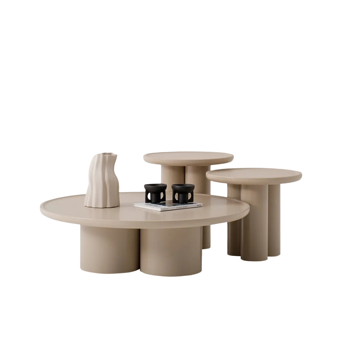 Masuta Cafea si Laterale Tridente – Finisaj Savannah