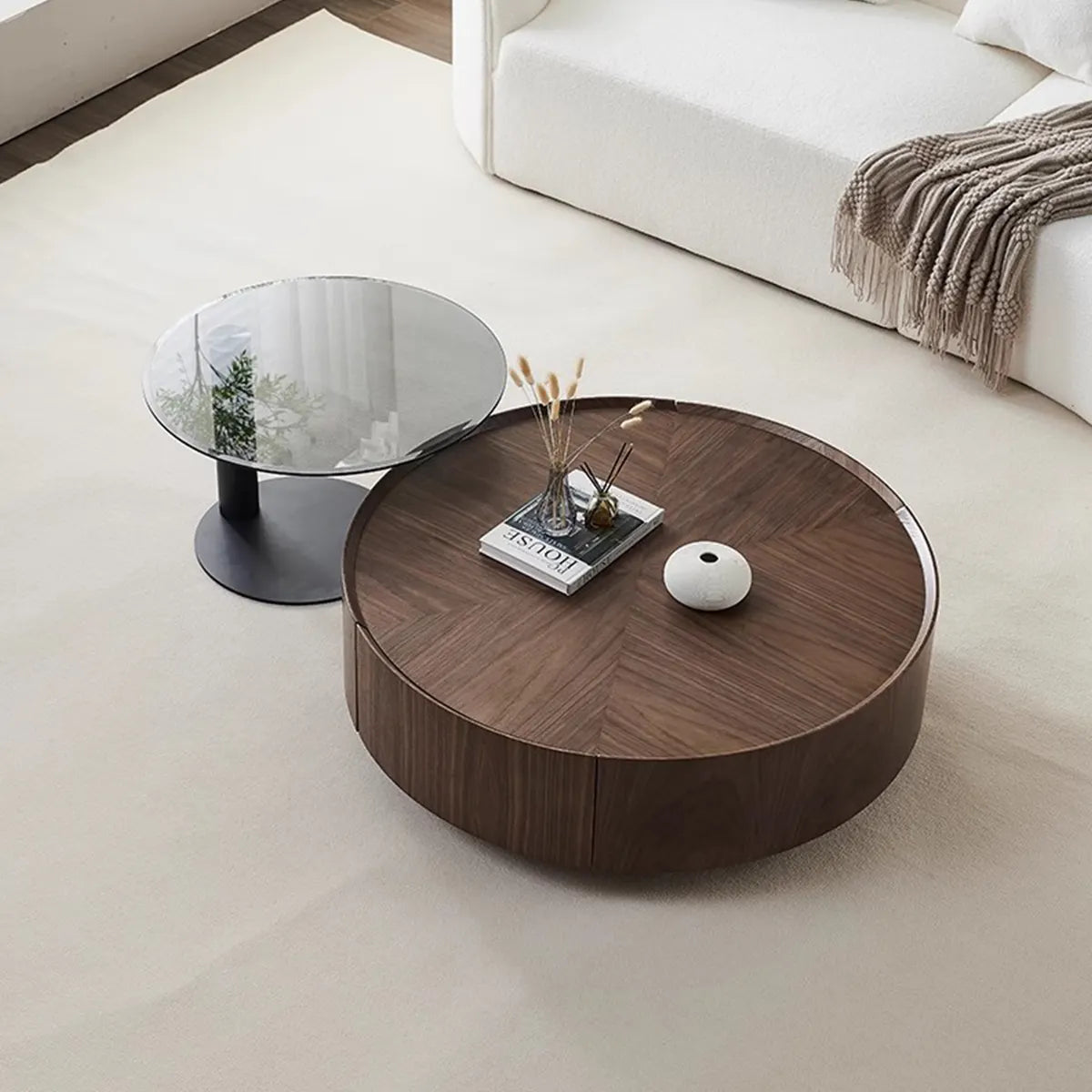 Set di tavolini da caffè Lia da 2 pezzi: design moderno ed elegante