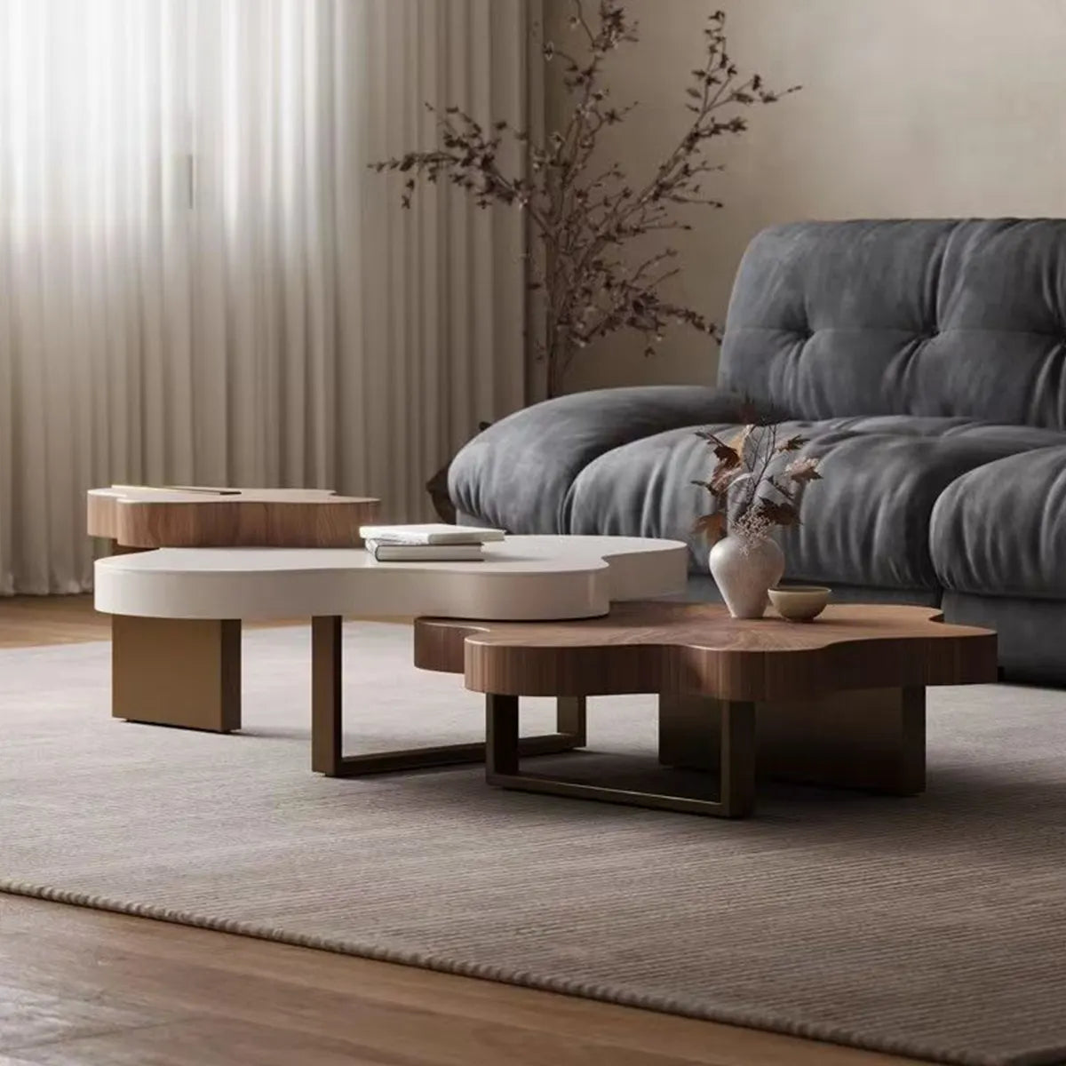 Set di tavolini da caffè Duo: design moderno ed elegante