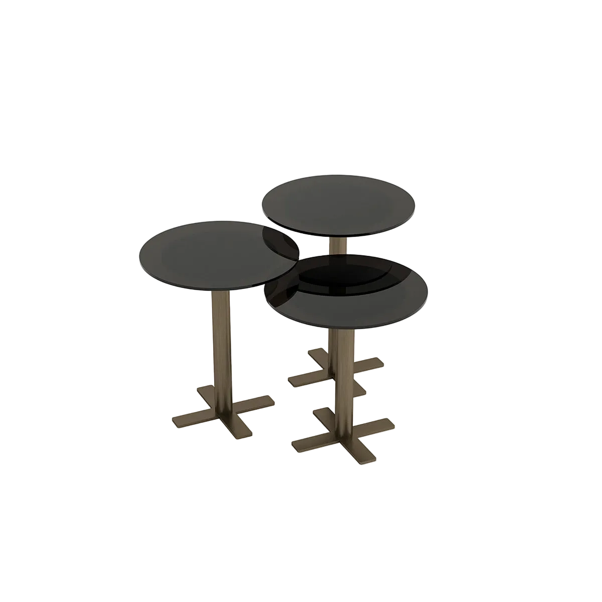 Masuta Laterala Octave – Blat Sticla Rotund