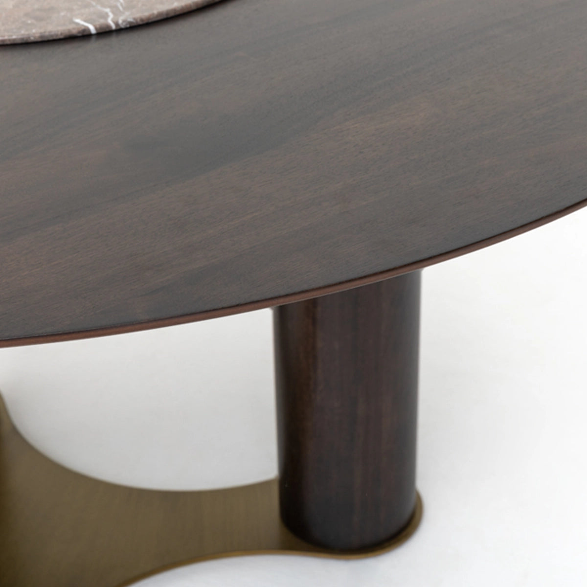 Masa Dining Tosca – Marmura Naturala si Lemn Nuc