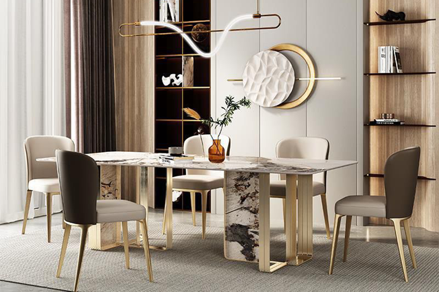 Set da pranzo Sofitel: tavolo e sedie per una sala da pranzo moderna