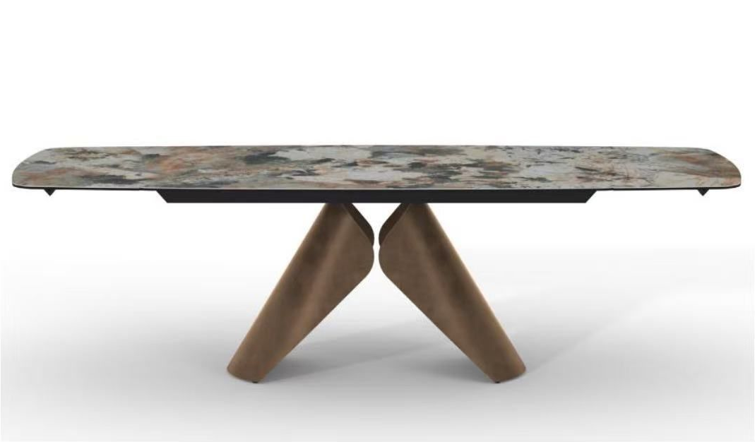 Masă extensibilă formă curbată