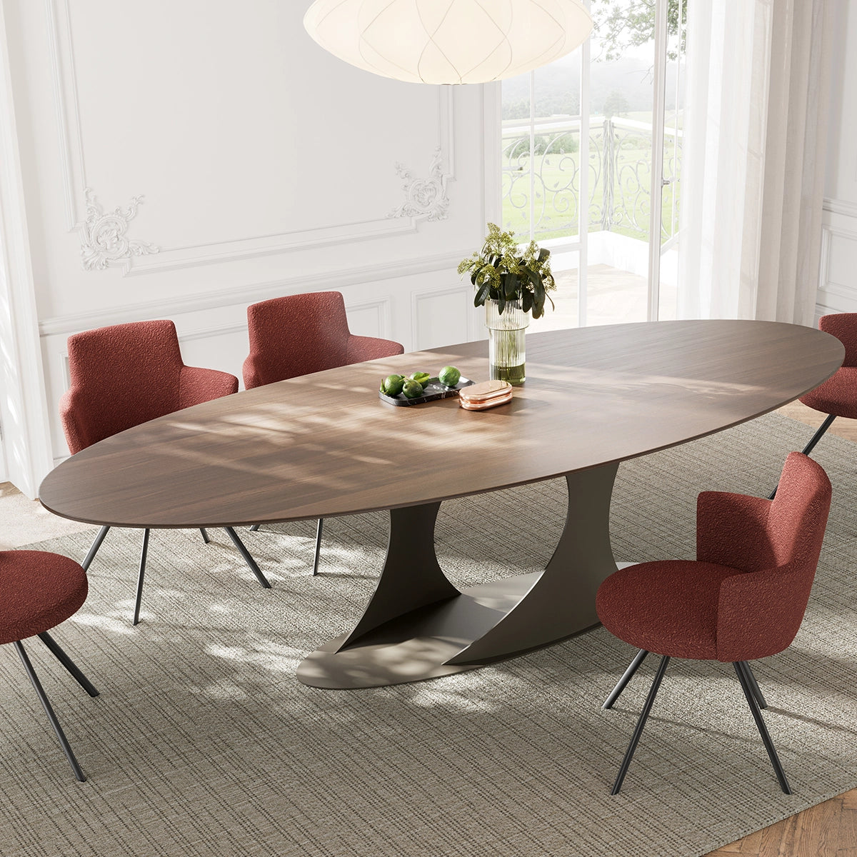 Masuta Loop – Blat Ceramic sau Lemn