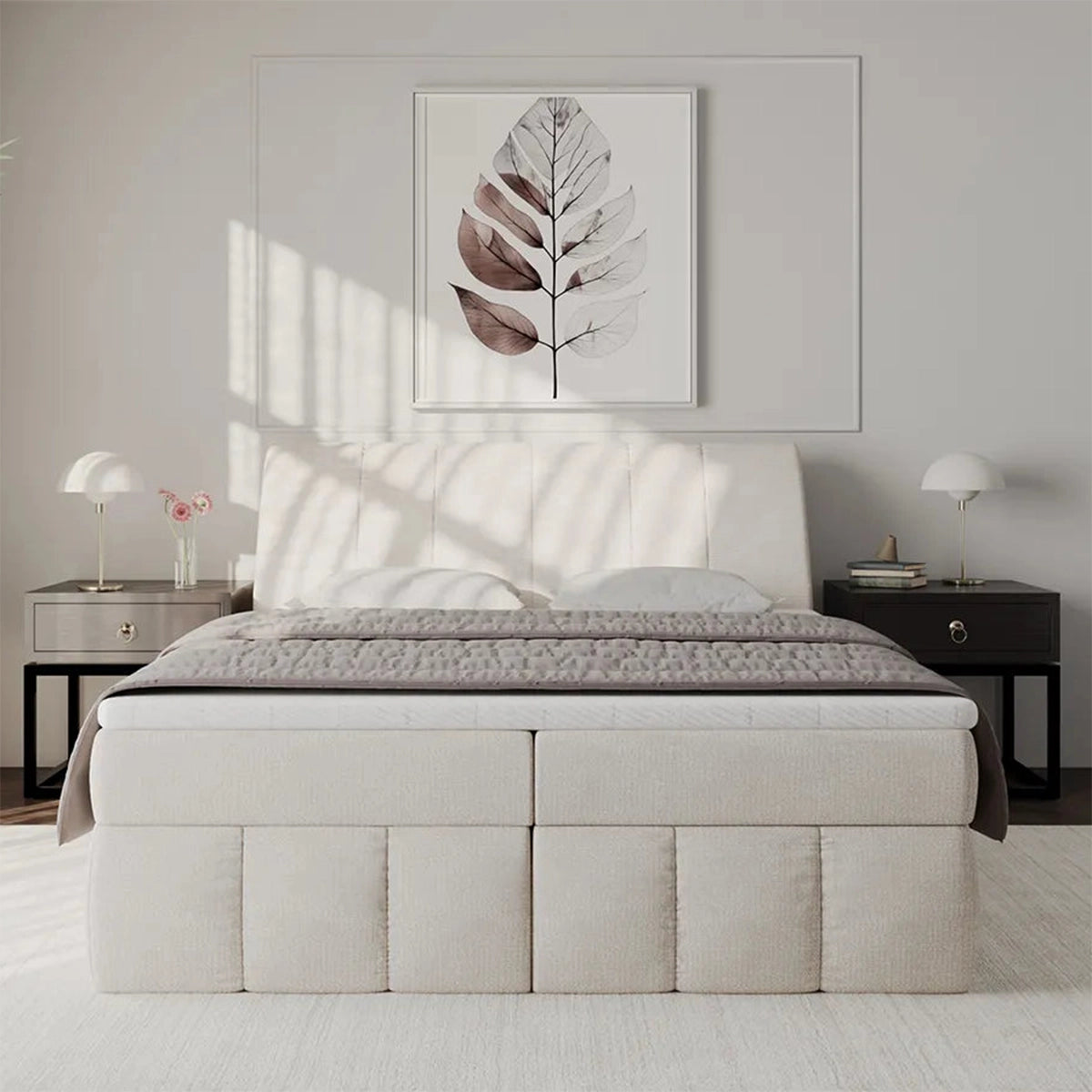 Pat LORENZO BOX SPRING – confort premium și funcționalitate elegantă