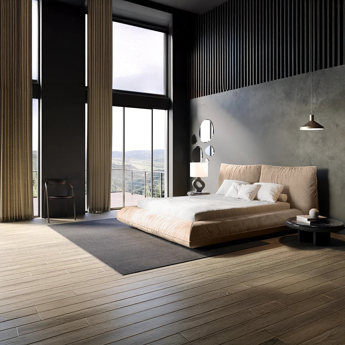 Pat FLUFFY – pat tapițat cu design sculptural