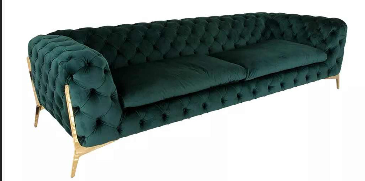 Canapea Aston 3 Locuri – Catifea Crem