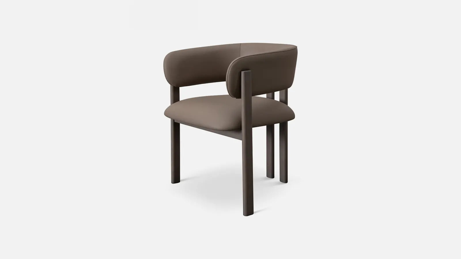 SCAUN DE DINING TITO - Piele natural? (pe zonele de contact)